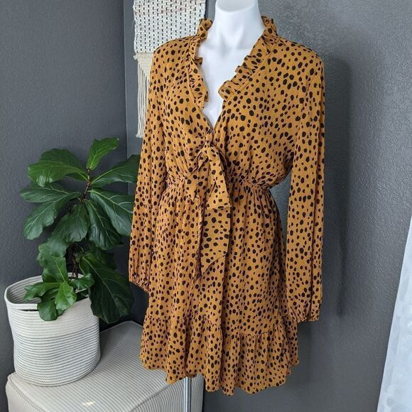 Wishlist Boho Animal Print Dress - Picture 2 of 8